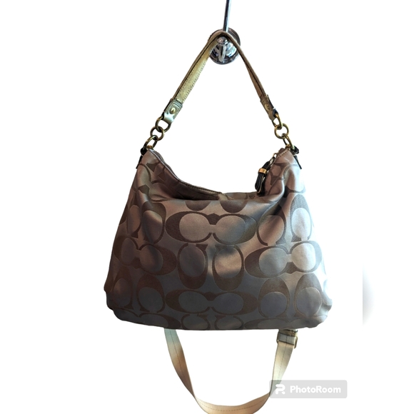 RARE COACH Y2K POPPY KHAKI DAISY POP C APPLIQUE HOBO shoulder/crossbody - Picture 2 of 16